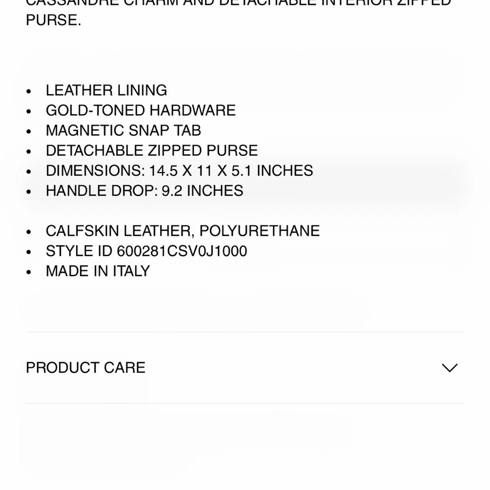 Saint Laurent Leather Shopping Tote - Picture 10 of 15